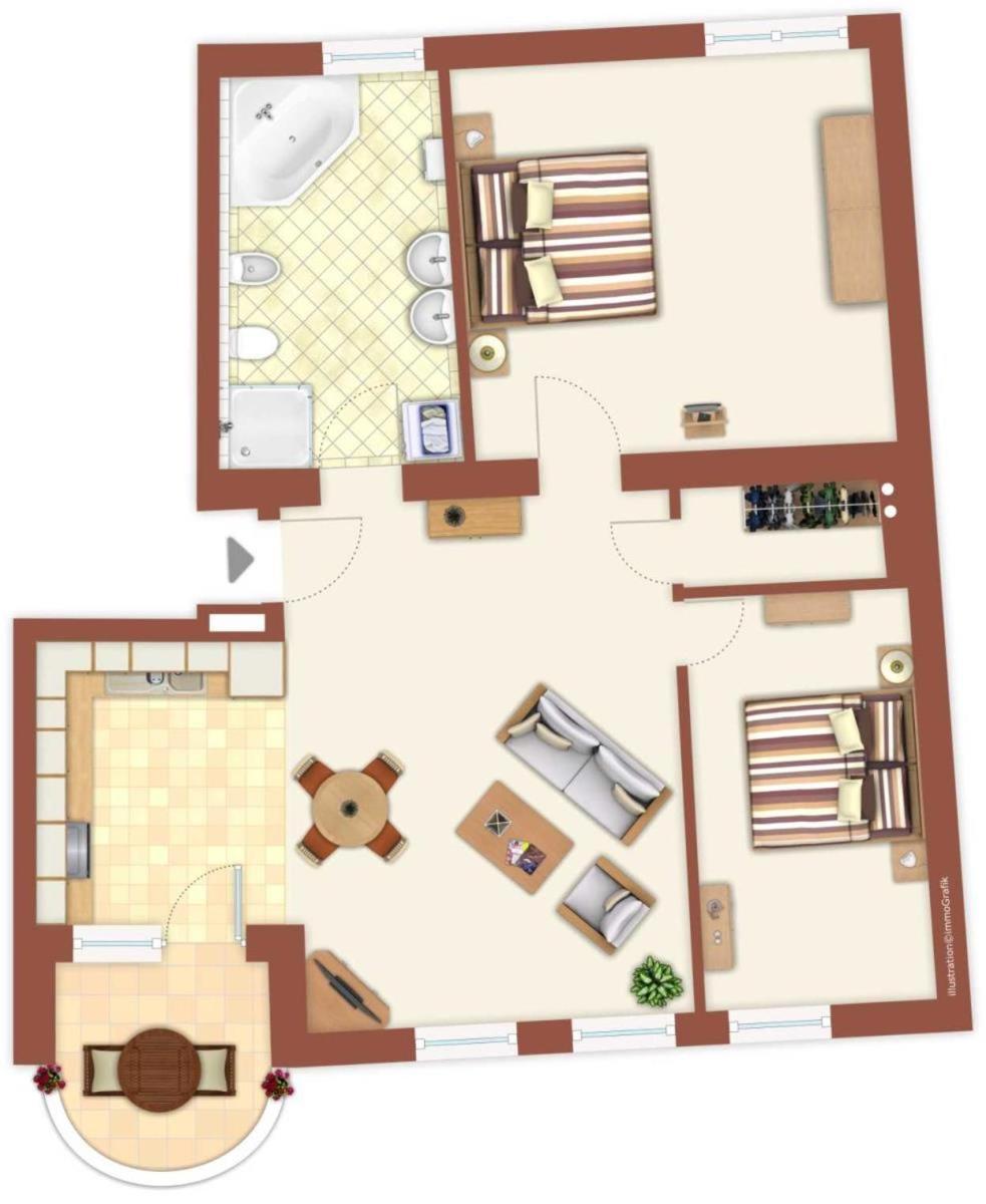 Haus Drei Schwestern, Traumblick 罗斯托克 外观 照片